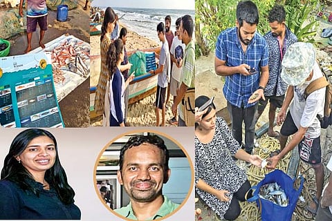 Pictures from the previous fishploration walks; Divya Karnad, Chaithanya Krishna