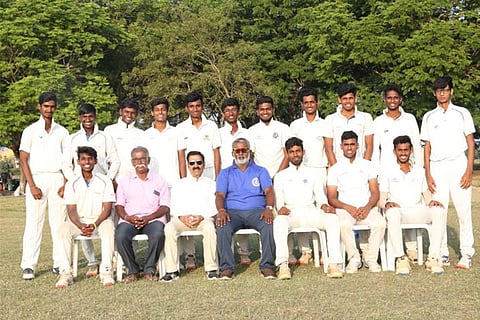The victorious Thiruvallur team that won the TNCA Inter-Districts Under-19 tourney
