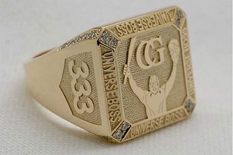 Ring made after Gayle on display