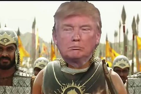 President Trump in Baahubali avatar