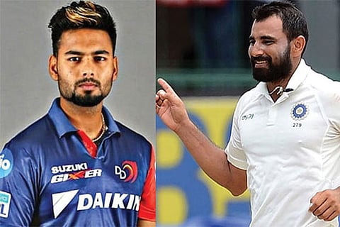 Rishabh Pant and Mohammed Shami