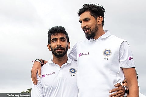 Bumrah (left) and Ishant