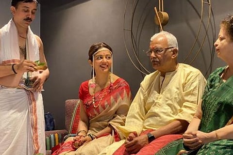 Nehha Pendse adds myriad hues to her wedding trousseau