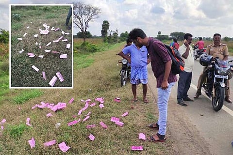 Ballot papers found strewn on the Perambalur-Ariyalur highway