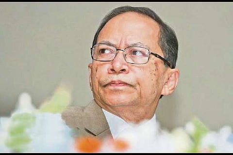 Bangladesh's first Hindu chief justice Surendra Kumar Sinha. Image Courtesy: Twitter - @DDNewsLive