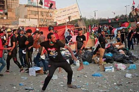 File photo-Iraqi protest