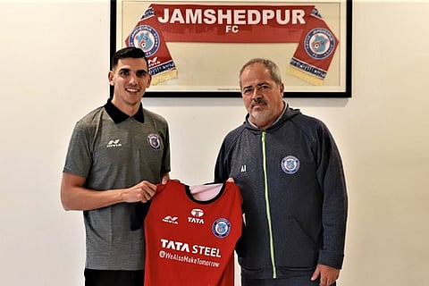 David Grande with JFC head coach Antonio Iriondo