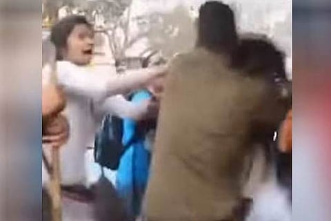 Screenshot of the viral video