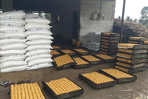 Jaggery balls being made at a unit in Salem district