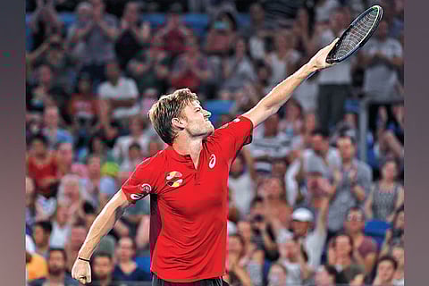 Goffin upsets Nadal to keep Belgium hopes alive