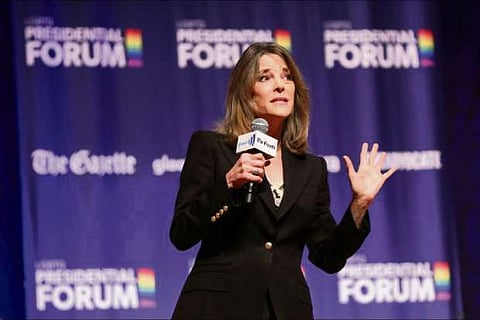 US author Marianne Williamson ends presidential run