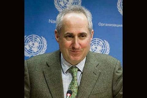 Secretary-General Antonio Guterres's Spokesperson Stephane Dujarric