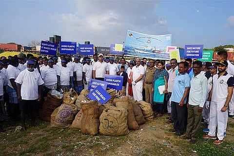 Coast Guard organises clean-up drive in Chennai