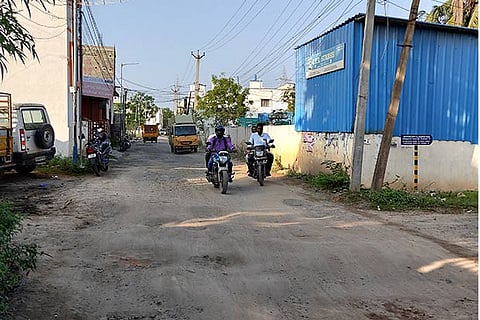 The roads are dug up for laying underground sewage and water pipeline as part of ongoing works since 2011