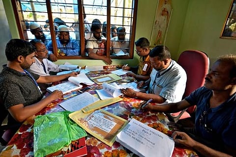 File photo of NRC exercise in Assam