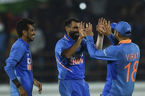 Mohammed Shami picked up three wickets, Image courtesy: AFP