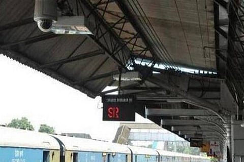 CCTV camera at a station
