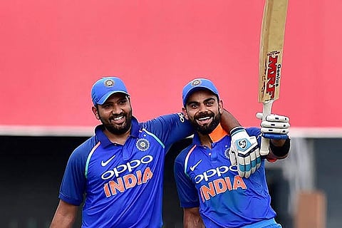 Rohit (left)  and Virat, File picture
