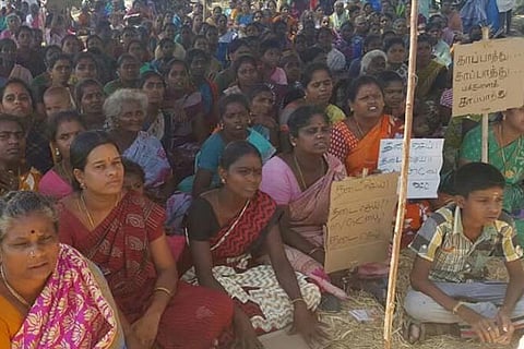 File photo of protests at Neduvasal