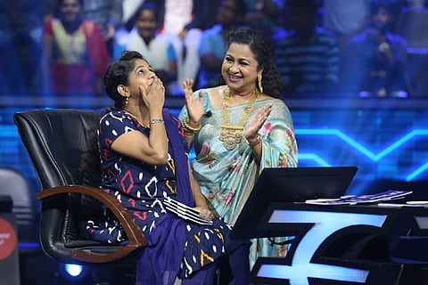 Kousalya Kharthika with Radikaa Sarathkumar