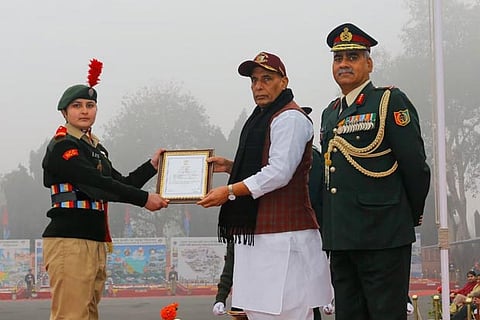 Pakistan, 'even America' are theocratic states, India is secular: Rajnath Singh