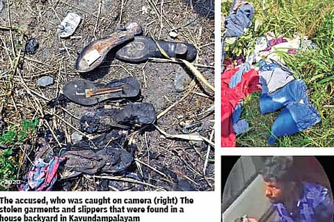 Hunt on for man found stealing women’s inner garments, slippers