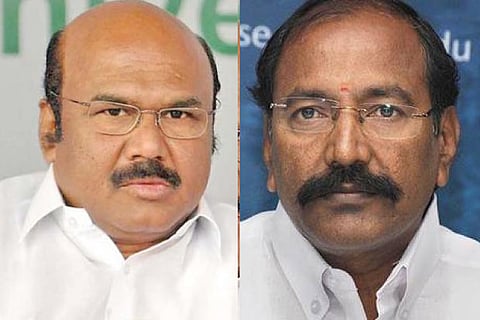 Ministers D Jayakumar and P Thangamani