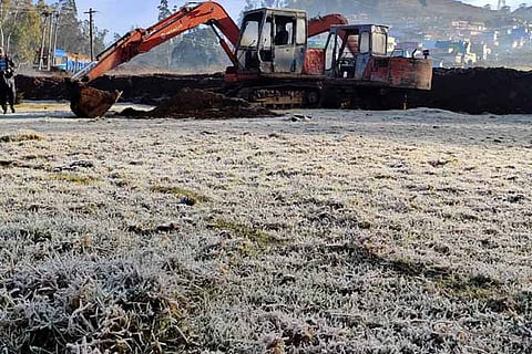 Frost blankets the Nilgiris after an unprecedented delay