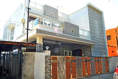 The burgled house in Coimbatore