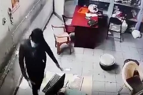 The hard drives of the CCTV cameras were damaged