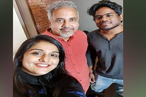 Ramya Nambeesan croons a folk song for Yuvan