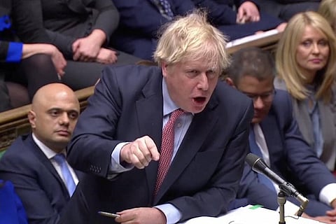 UK's Johnson holds talks with US on Brexit eve