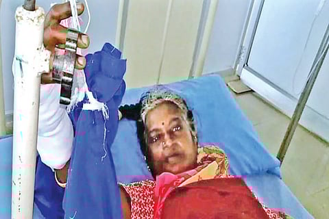 Vijaya at the hospital