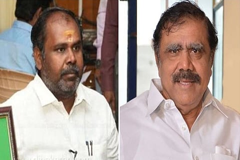 Revenue Minister RB Udhayakumar; DMK deputy general secretary I Periasamy