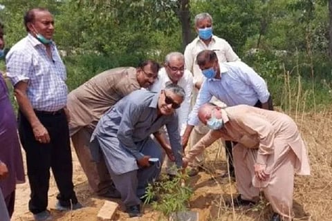 Parliamentary Secretary on Human Rights performed the groundbreaking ceremony for temple in Islamabad (IANS)