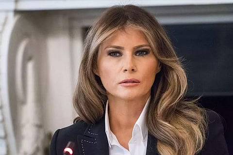 U.S. first lady Melania Trump statue set on fire in Slovenia