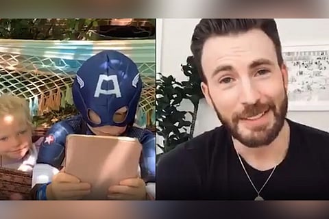 Chris Evans to gift Captain America shield to young boy who saved his sister from dog attack
