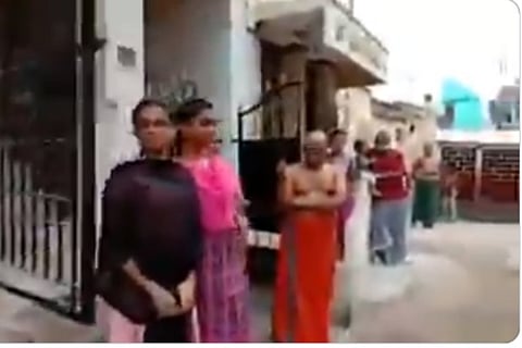 Screengrab from the Twitter video