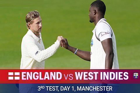 West Indies on top of England
