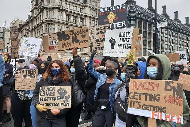 Anti Racist Protest Thousands turn out for UK anti-racism protests
