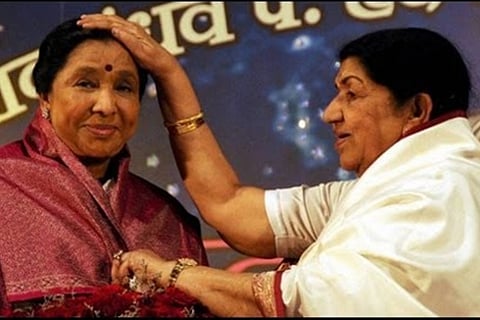 Asha Bhosle and Lata Mangeshkar