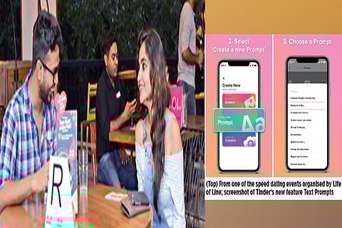 From one of the speed dating events organised by Life of Line; screenshot of Tinder
