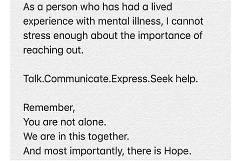 Sushant Singh Rajput death: Deepika highlights 'importance of reaching out'