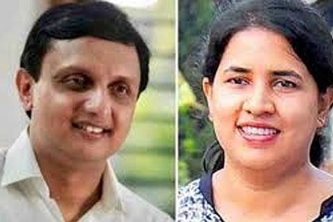 Kerala CM daughter marries top CPI-M youth leader