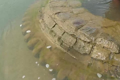 500-year-old temple submerged in Mahanadi found