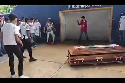 Friends of deceased Mexican footballer help him score one final goal