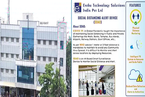 AI-based device ensures social distancing at Tirupur Corpn office