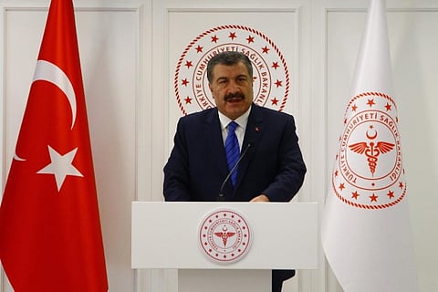 Turkish Health Minister Fahrettin Koca. Image Courtesy: Reuters