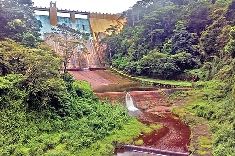 Siruvani dam with low storage (file photo)