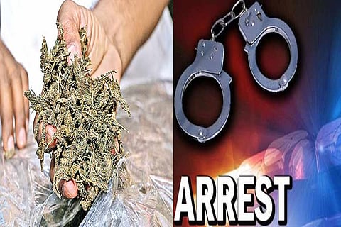 Duo held for smuggling ganja in Ponneri